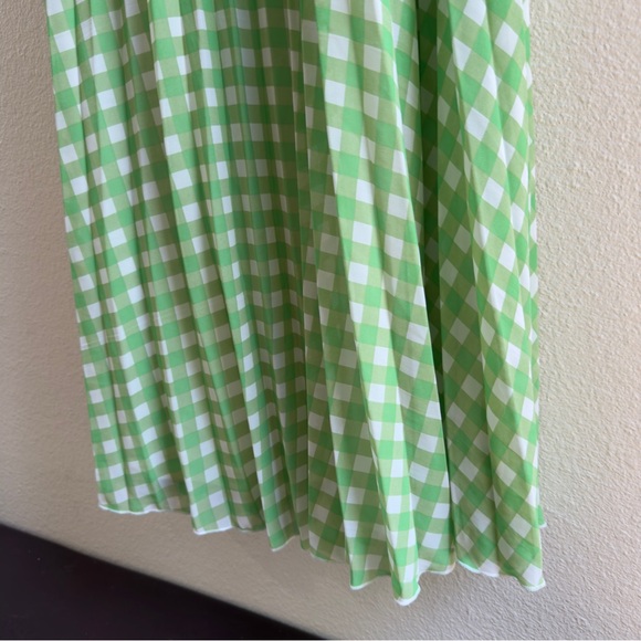 Strapless gingham green maxi Size 4 - Picture 3 of 5